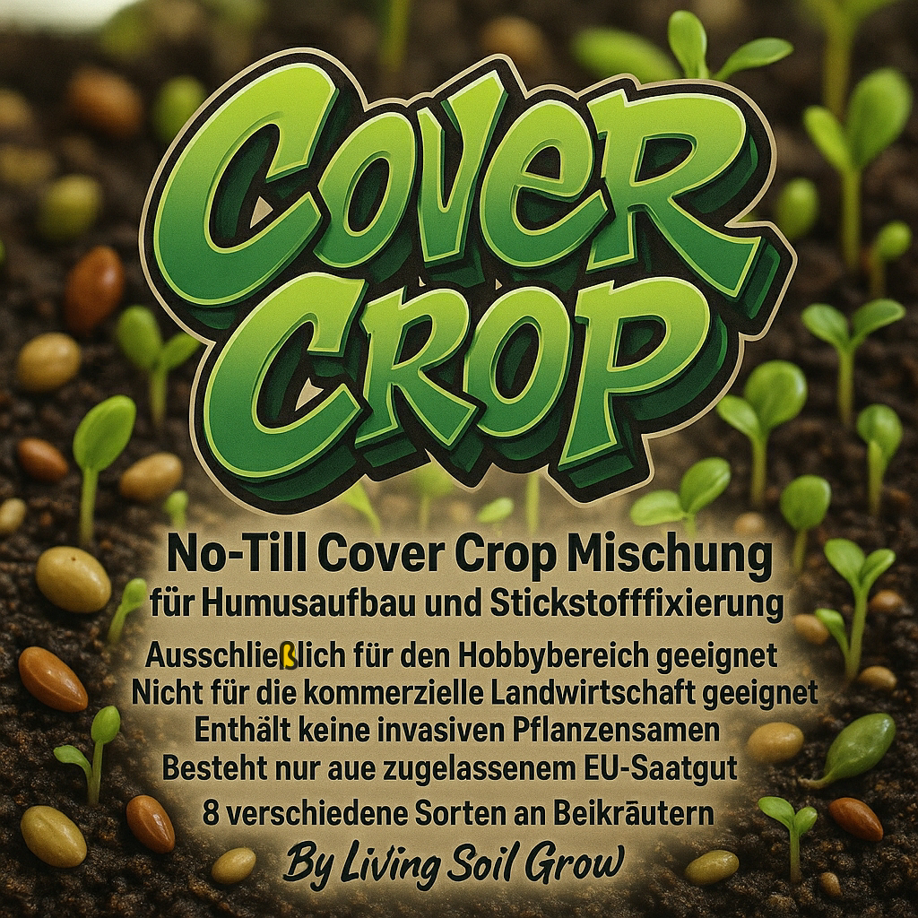 No Till Cover Crop/ Begleitpflanzen für Humusaufbau und Stickstofffixierung für den Hobbygarten Bereich